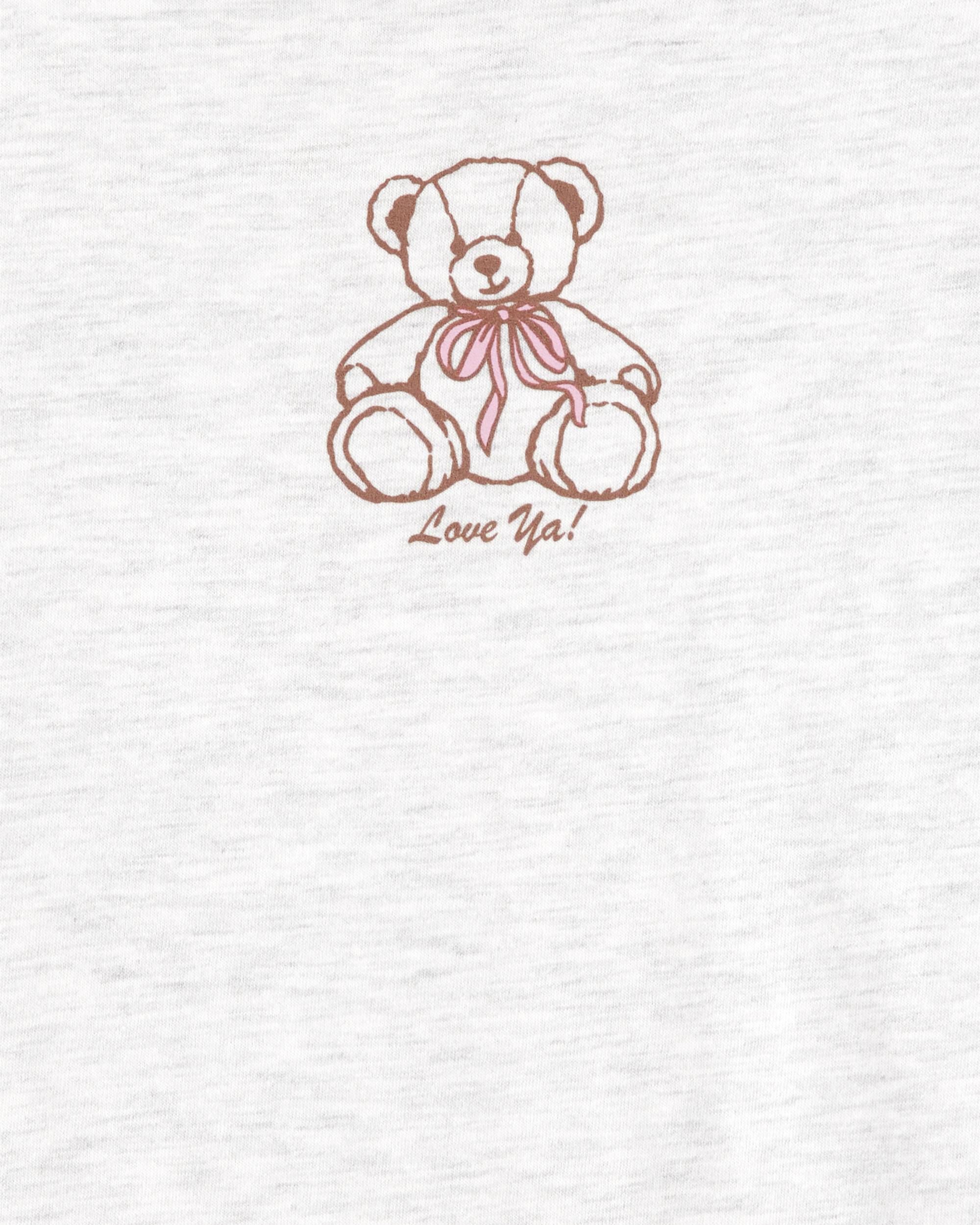 Kid Teddy Bear Short-Sleeve Graphic Tee - Grey - OshKosh