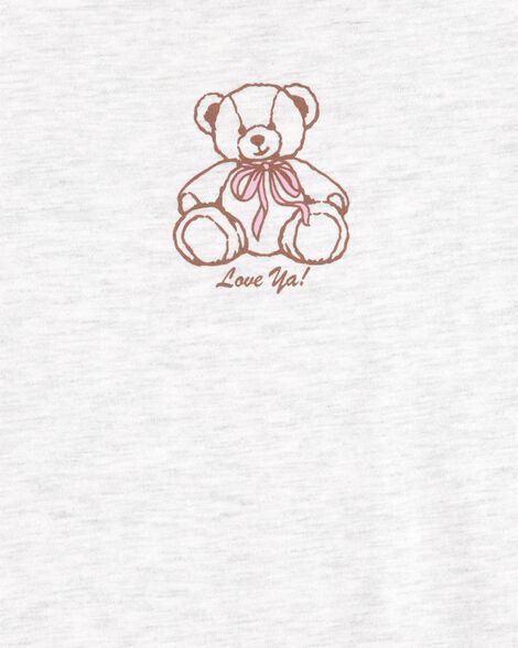  Product image 2 of Kid Teddy Bear Short-Sleeve Graphic Tee - Grey