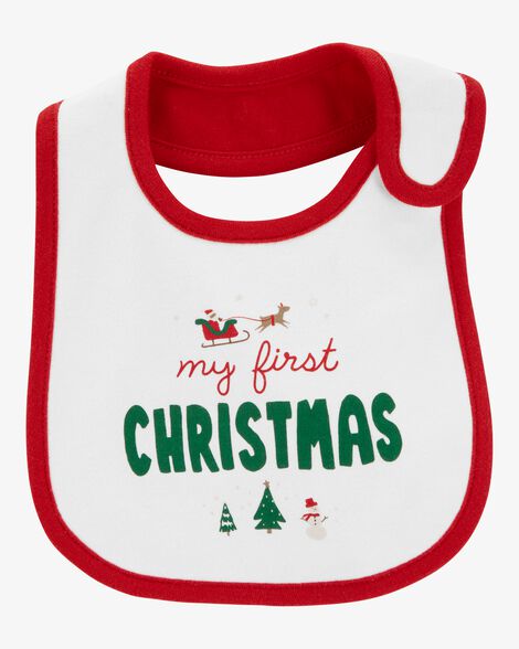 Product image 1 of Baby My First Christmas Teething Bib