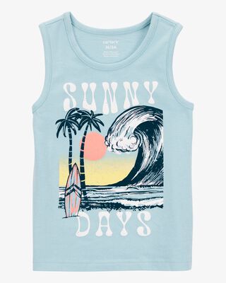 Product image 1 of Baby Wave Graphic Tank - Blue
