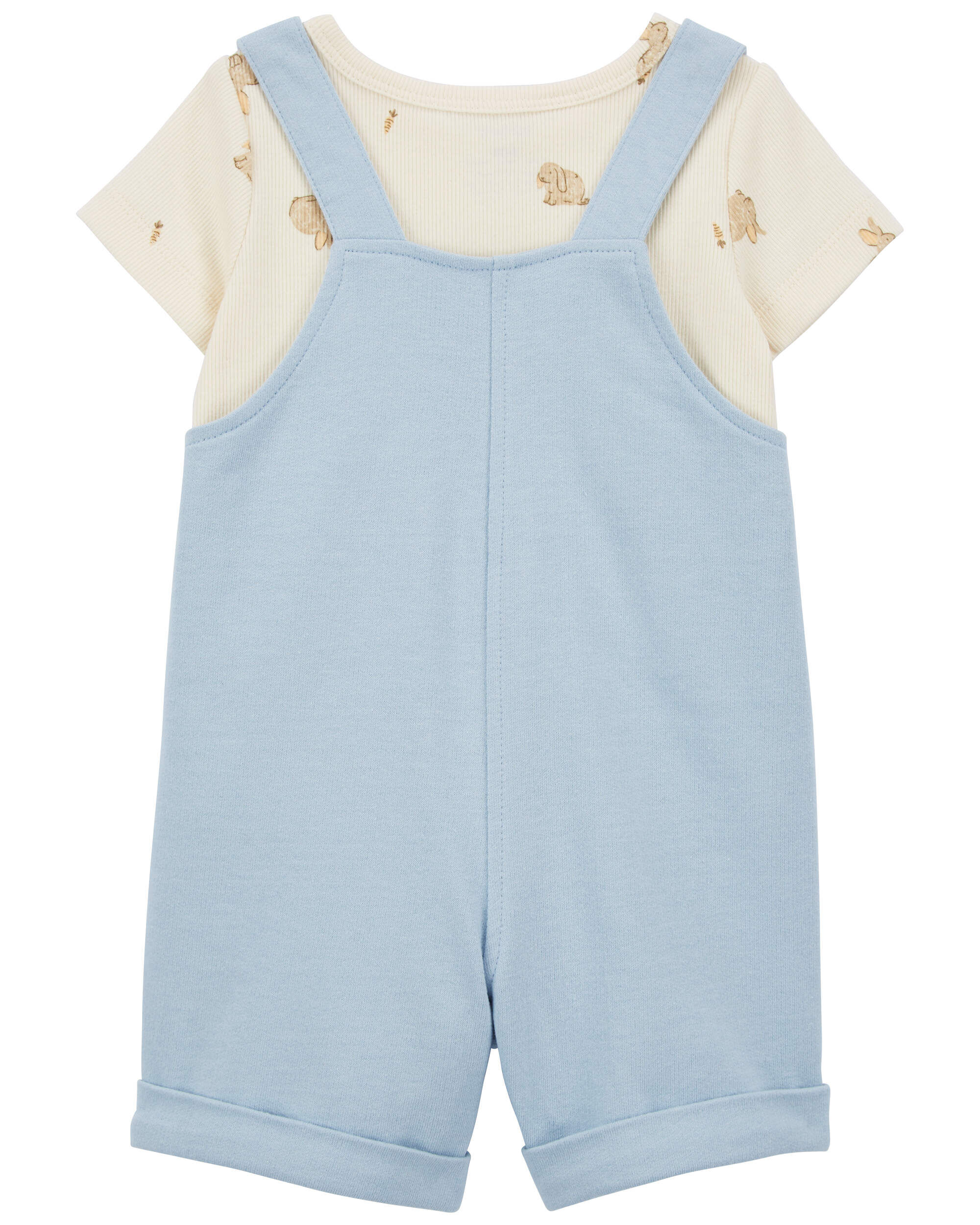 Baby 2-Piece Tee & Bunny Shortall Set - Carter's | Carter's