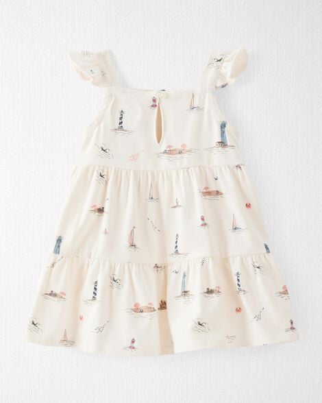 Product image 2 of Baby Organic Cotton Dress in Coastal Vacation Print