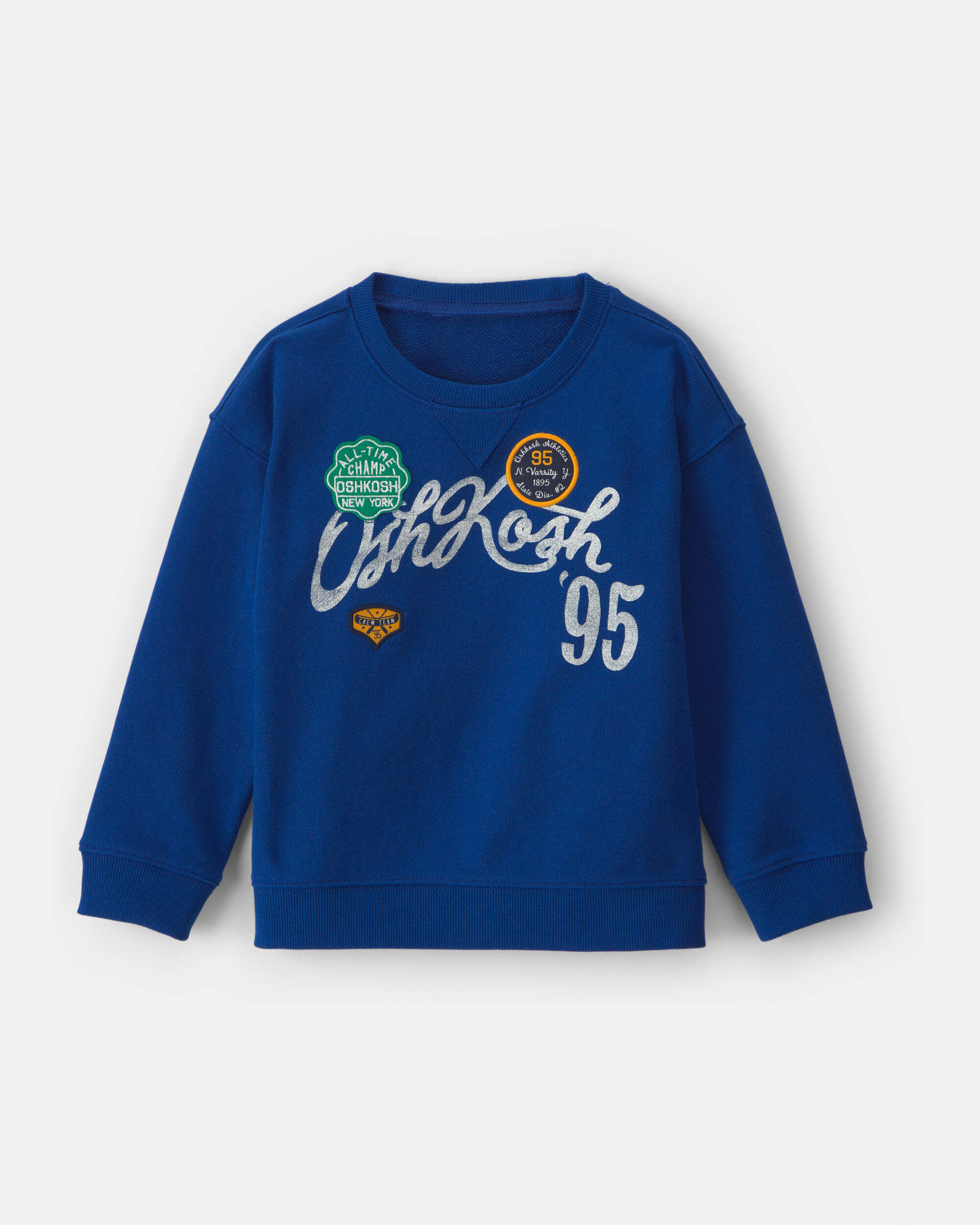 OshKosh B'gosh Toddler Boy 'OshKosh' French Terry Pullover Sweatshirt 12M Blue
