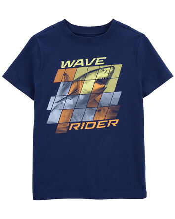 Kid Wave Rider Shark Graphic Tee