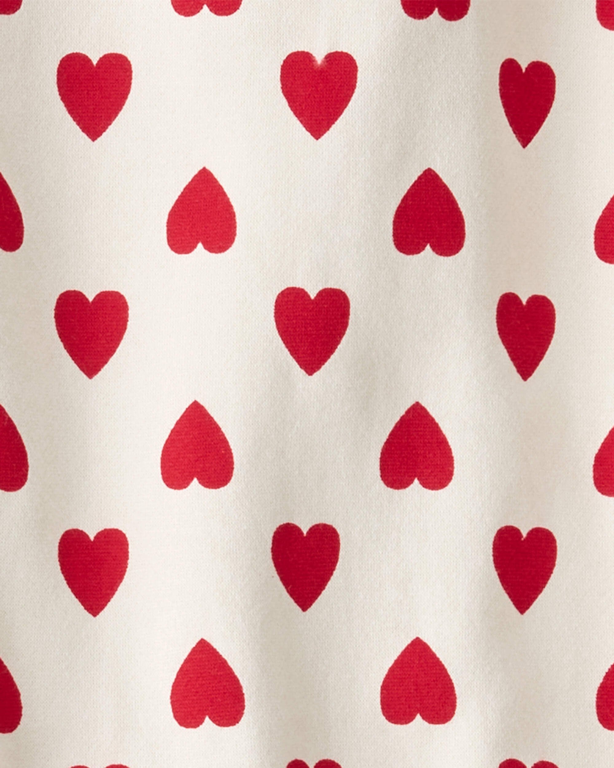 Toddler 2-Piece Set Made with Organic Cotton in Forever Hearts Print