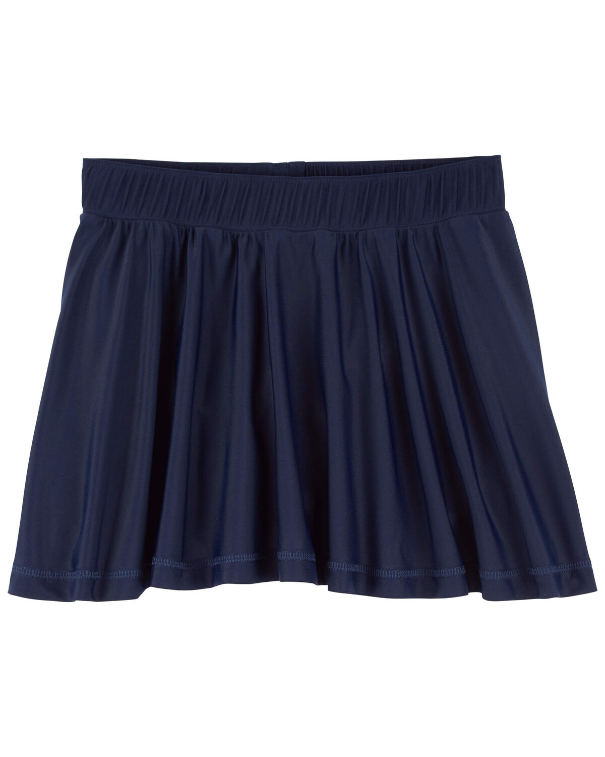 Navy Kid Ponte Knit Uniform Skort