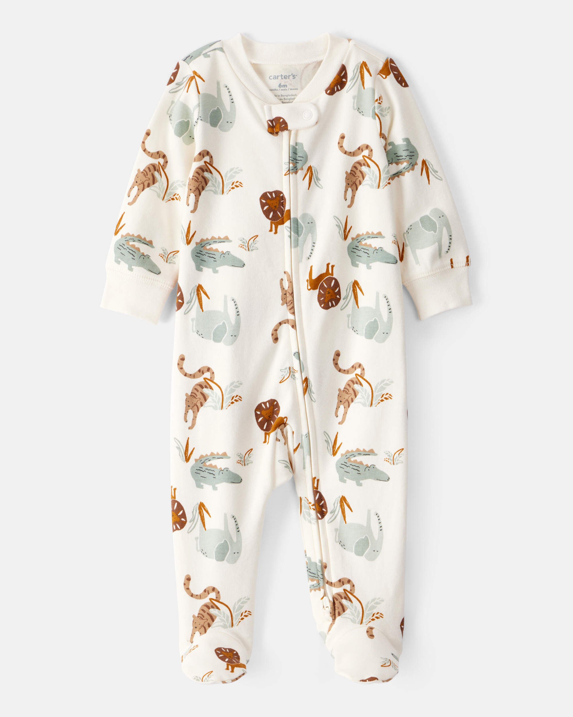 Baby 2-Pack Animal Print 2-Way Zip Sleep & Plays