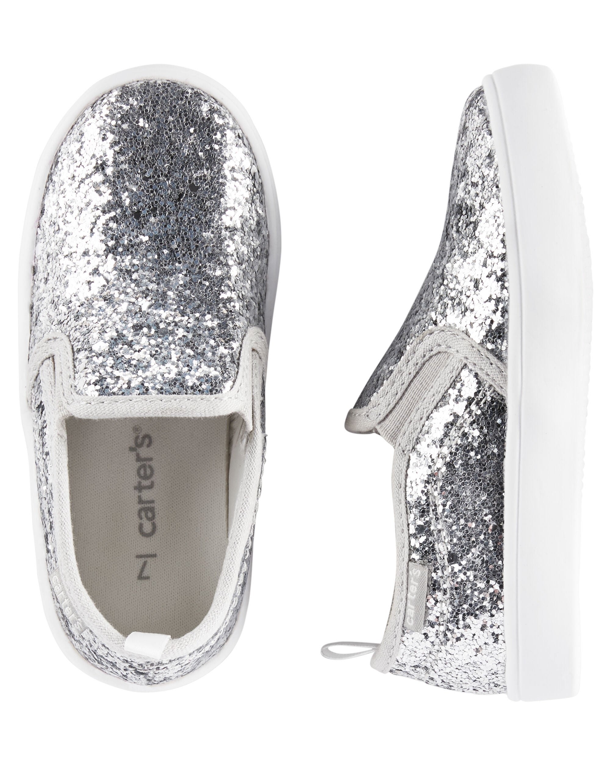 carter's glitter casual sneakers