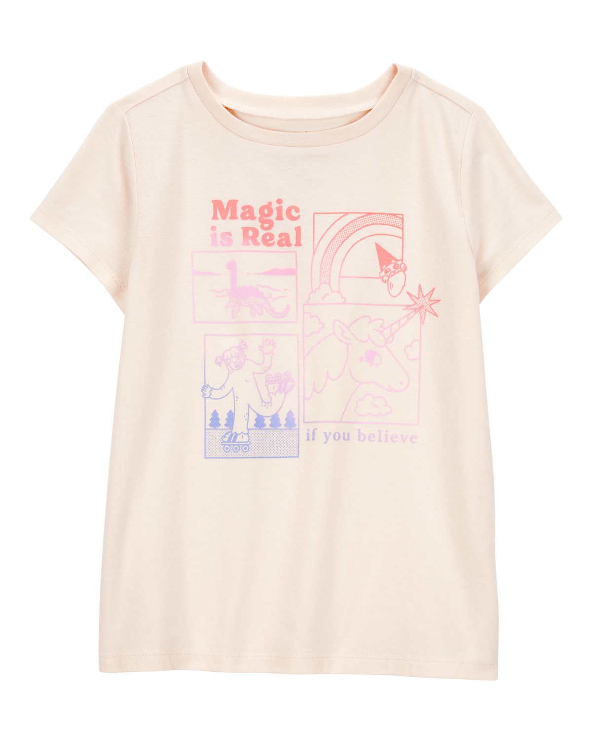 Kid Magic Is Real Short-Sleeve Graphic Tee - Ivory Kid Magic Is Real Short-Sleeve Graphic Tee - Ivory