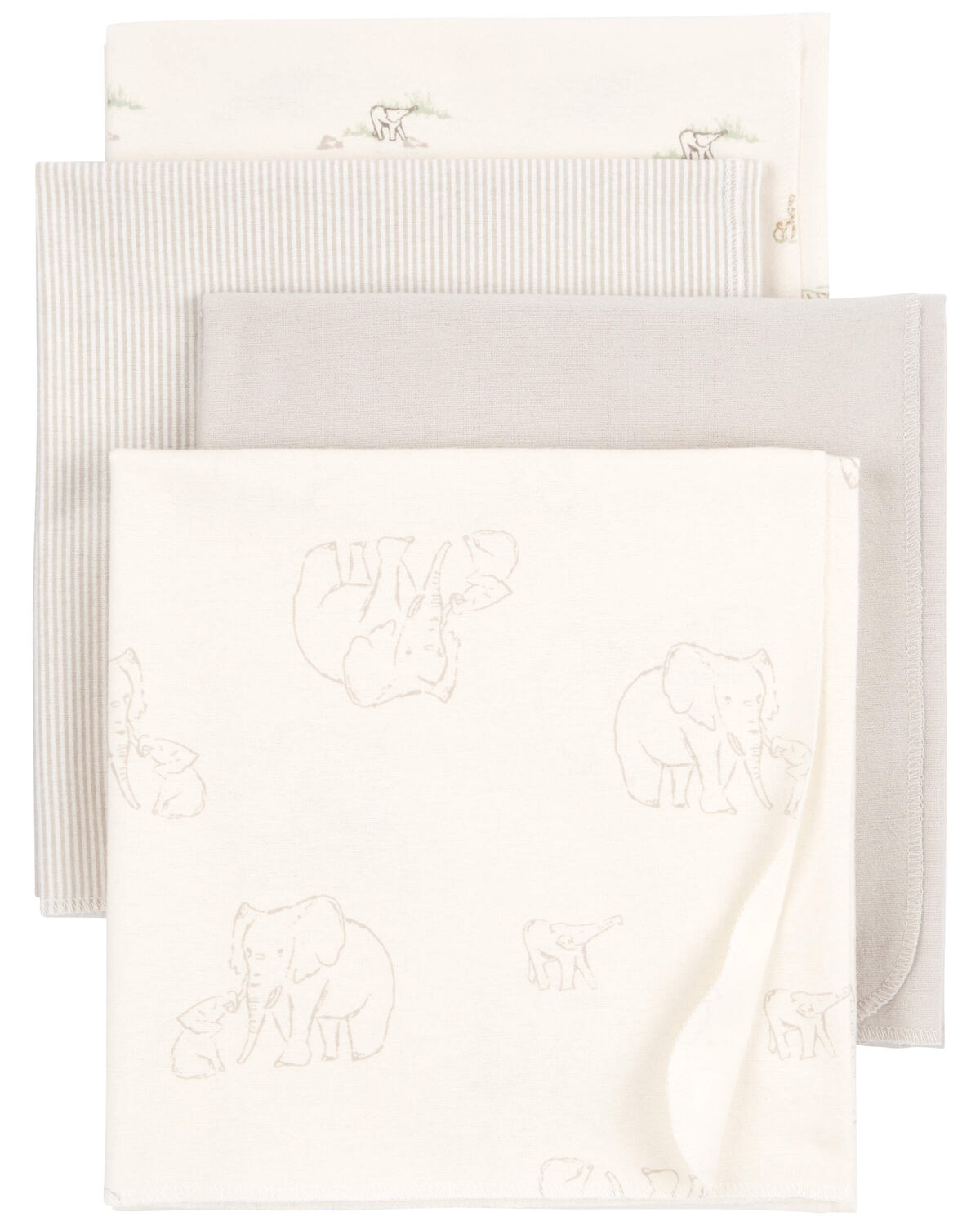 Baby 4Pack Elephant Receiving Blankets Carter's Carter's