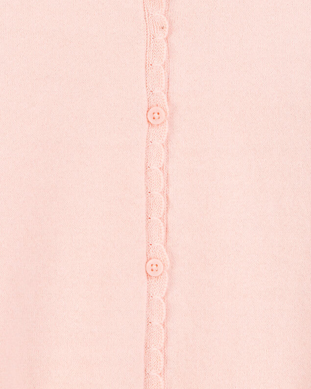 Product image 2 of Kid Scalloped Trim Cardigan Sweater - Pink