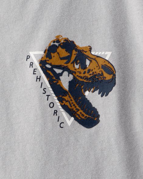 Product image 4 of Kid Prehistoric Dinosaur Short-Sleeve Graphic Tee - Grey