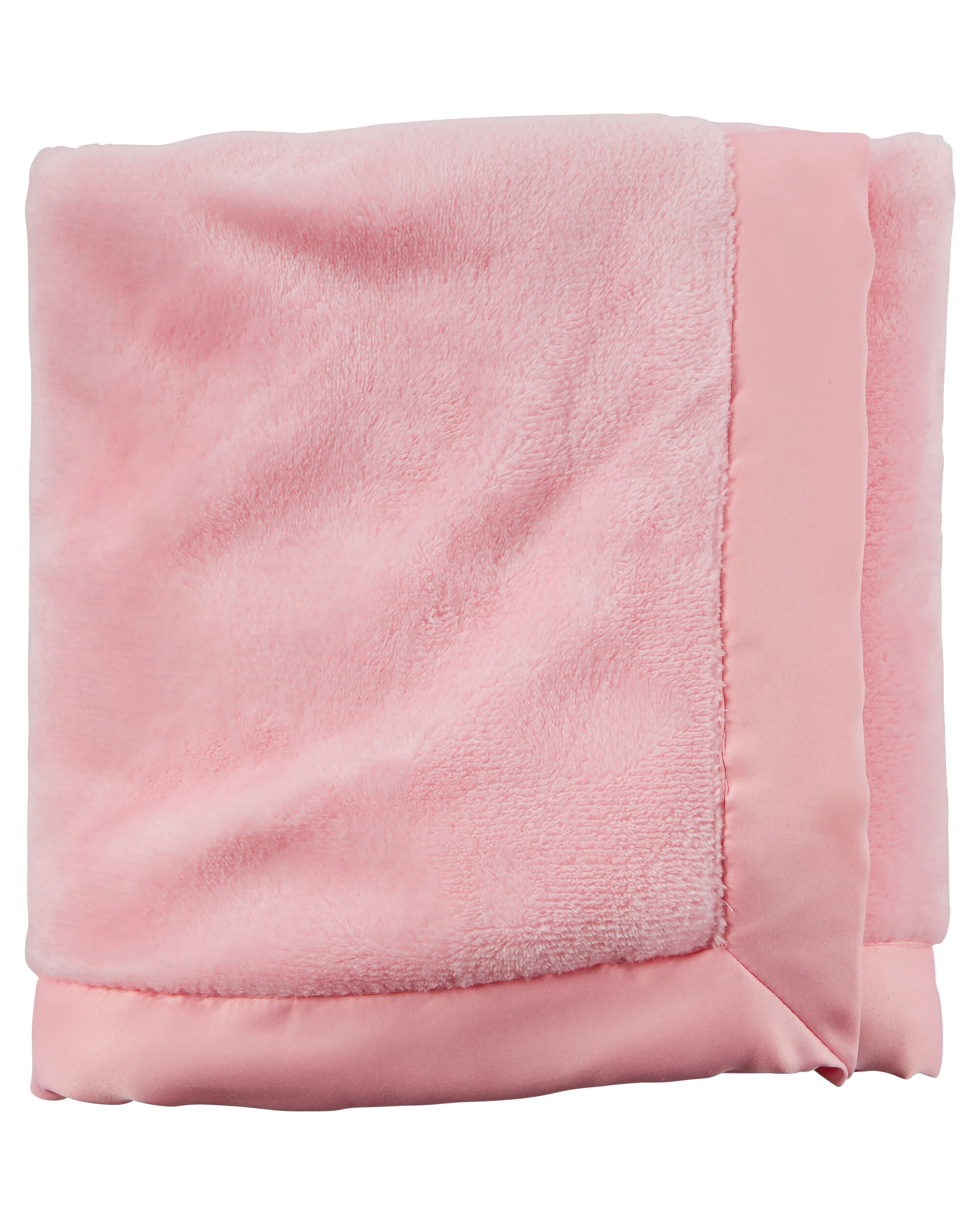carters baby blanket with satin trim