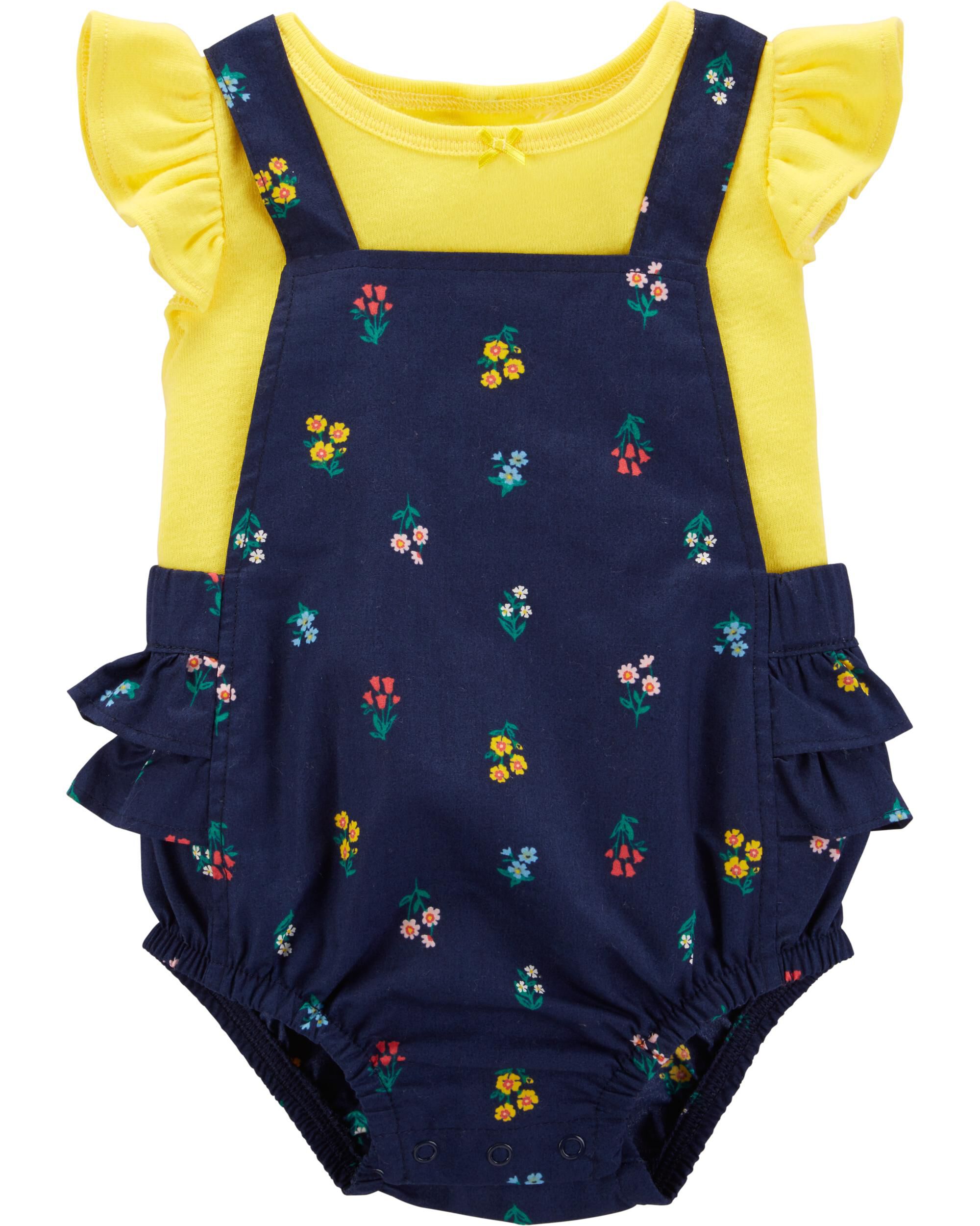 carter's yellow romper