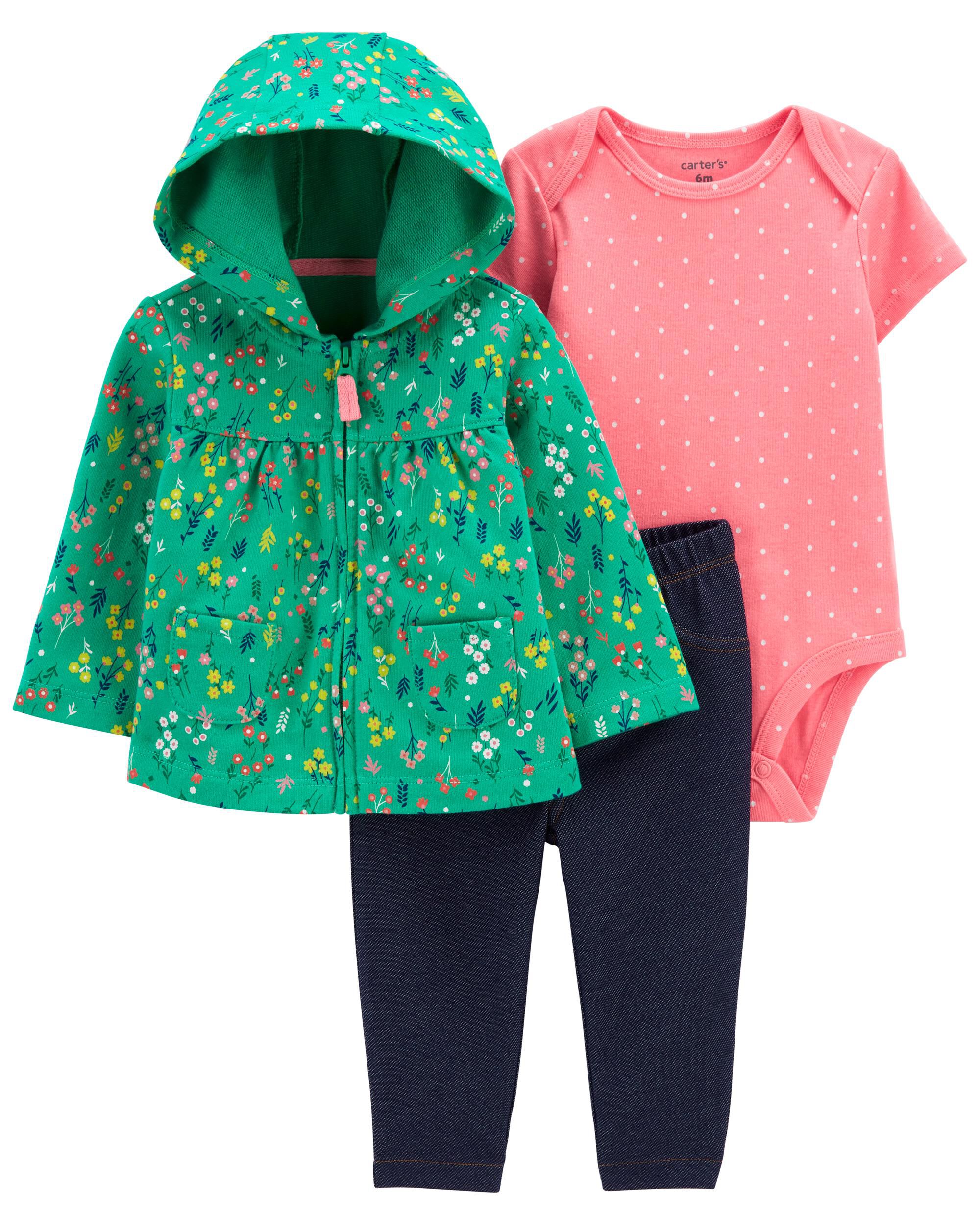 *DOORBUSTER* 3-Piece Floral Little Cardigan Set