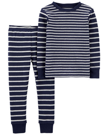 Toddler 2-Piece Striped Snug Fit Cotton Pajamas