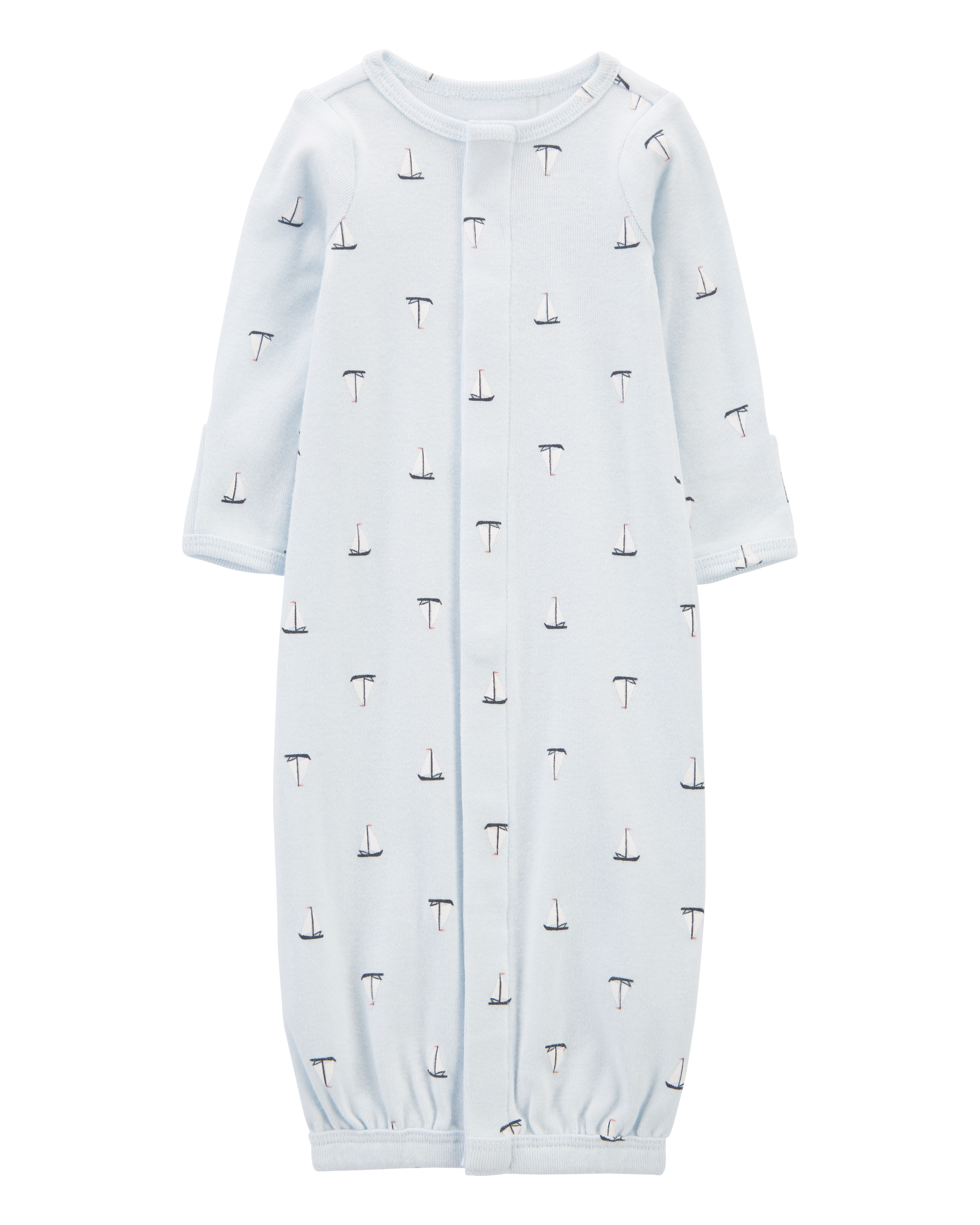 Baby Preemie Sailboat Sleeper Gown