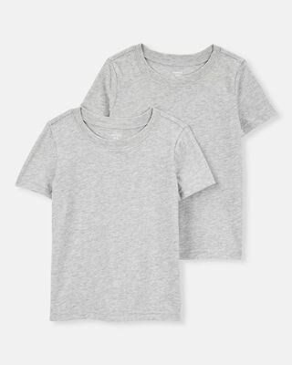 Product image 1 of Boys 2-Pack Short-Sleeve Undershirts - Gray