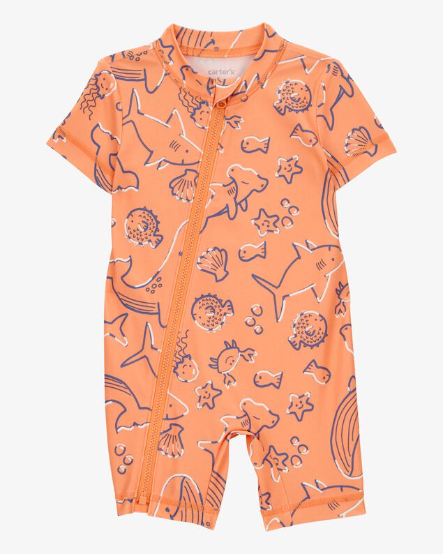 Product image 1 of Baby Boy 1-Piece Whale Print Rashguard