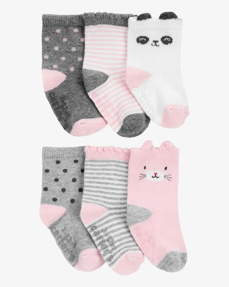  Product image 1 of Toddler 6-Pack Critter Socks