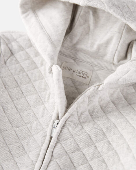  Product image 3 of Baby Organic Cotton Quilted Double Knit Hooded Pram