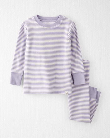 Baby Striped Organic Cotton Ribbed 2-Piece Pajamas