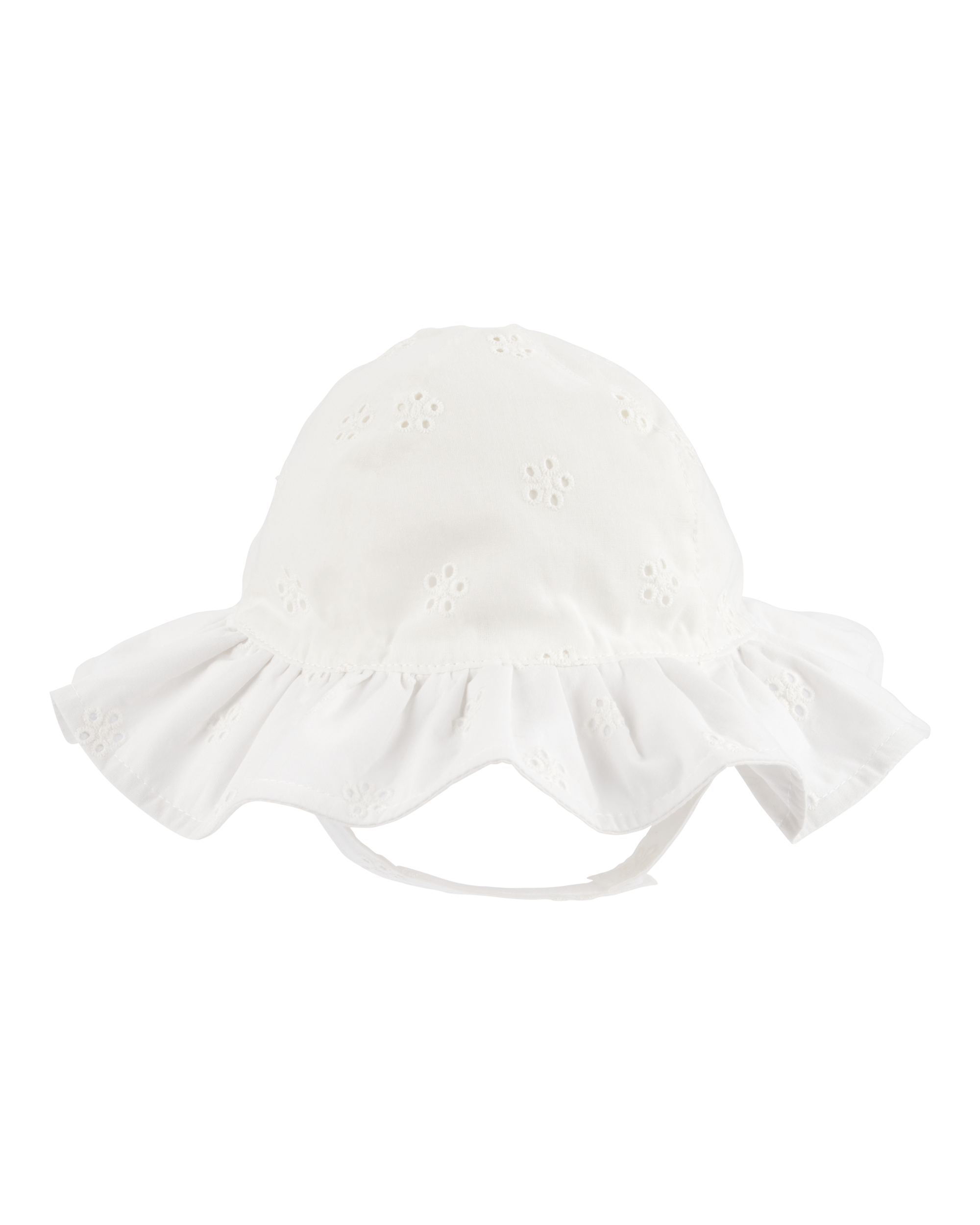 Baby Eyelet Sun Hat - Cream