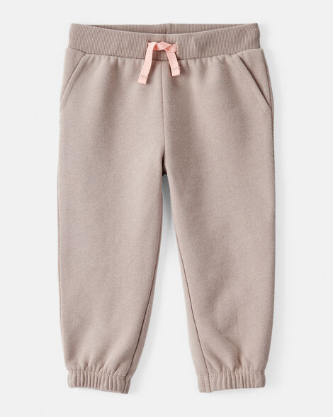 baby girl daydream fleece joggers - brown