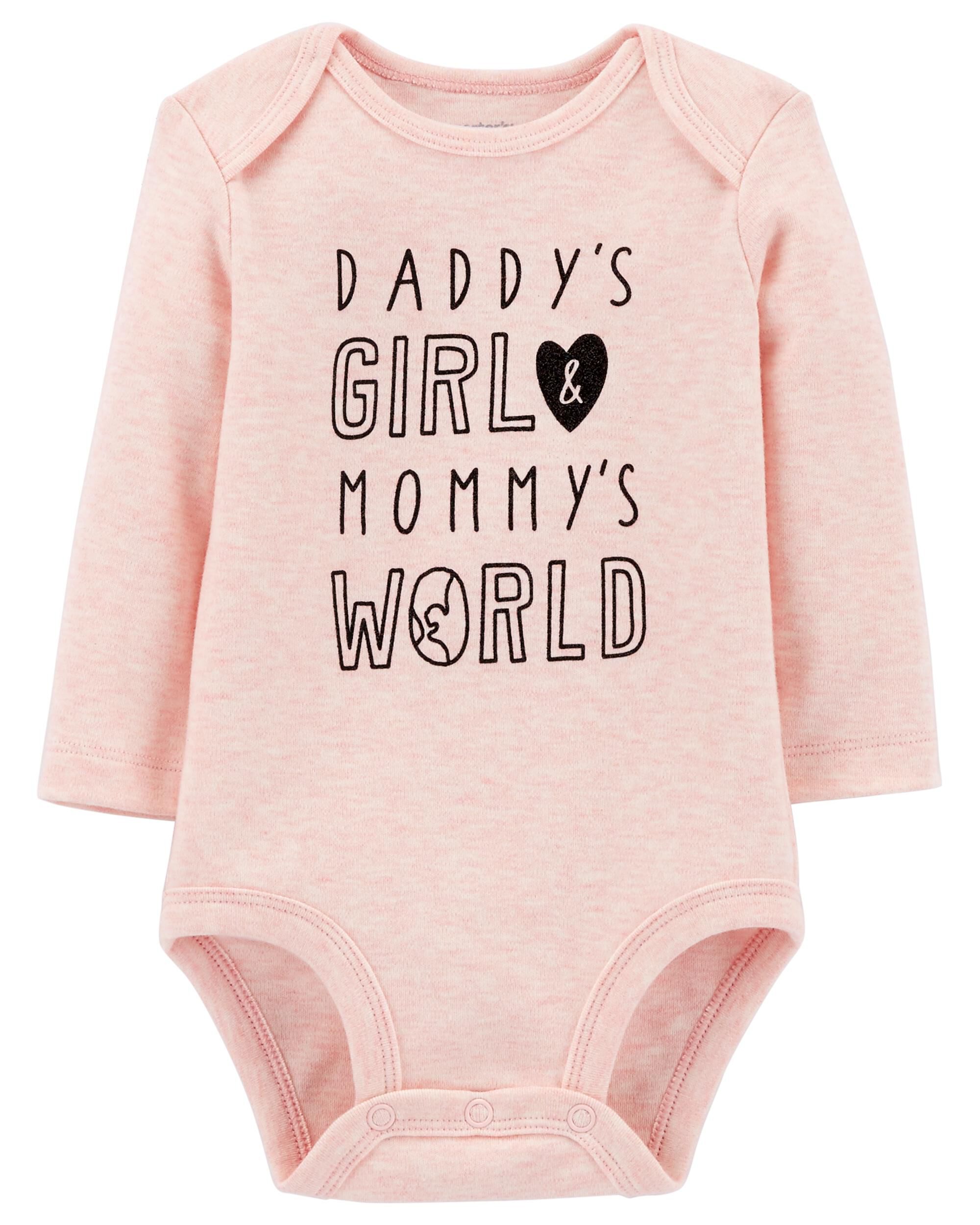 daddys girl mommys world onesie