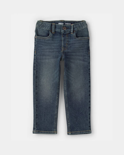 Toddler Neutral Faded Dark Wash Straight-Leg Jeans