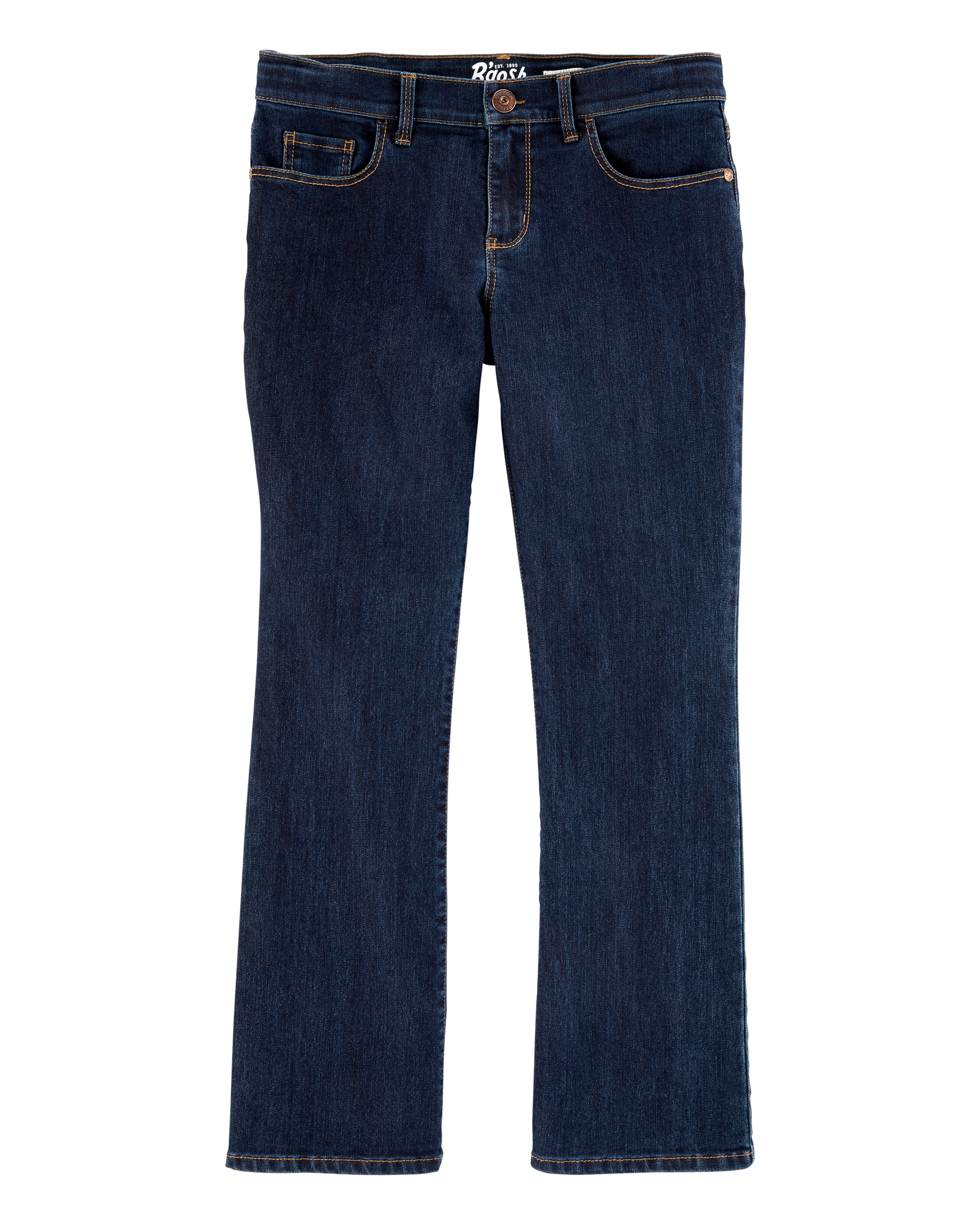 Girls Dark Wash Plus-Fit Bootcut Jeans