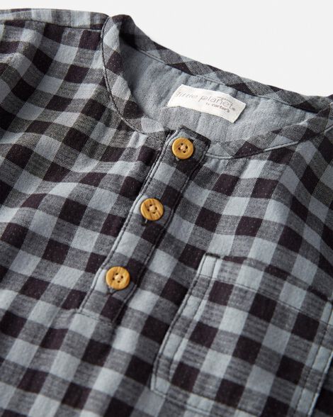  Product image 3 of Toddler 2-Piece Organic Cotton Plaid Set