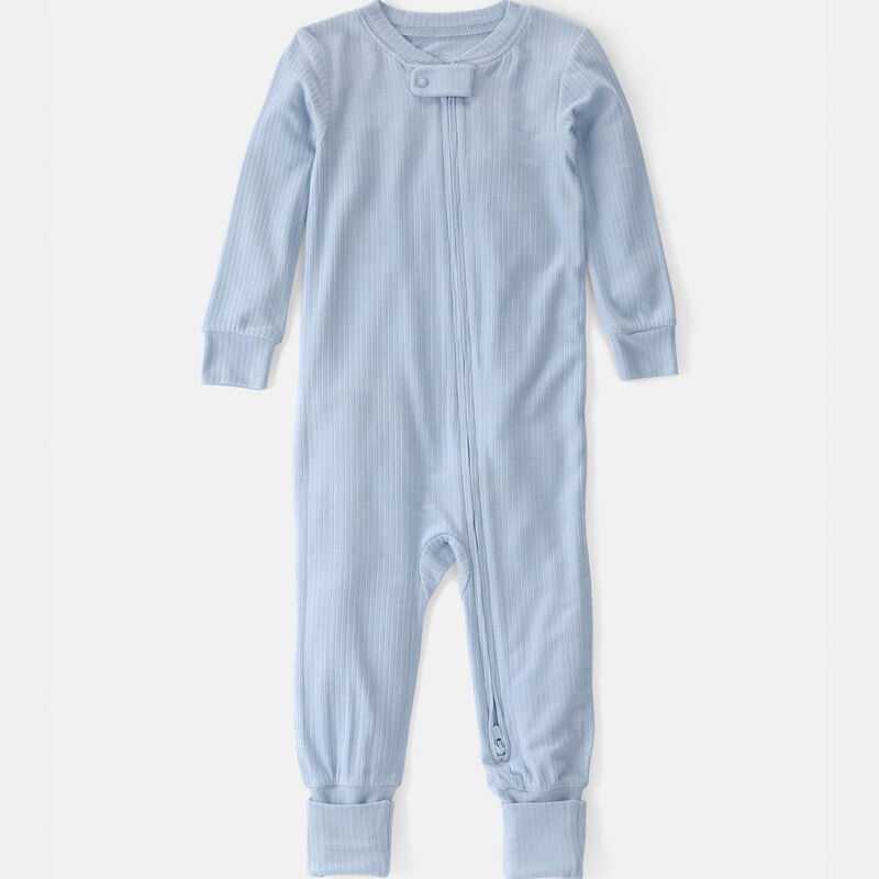 Baby PurelySoft 2-Way Zip 1-Piece Pajama - Blue