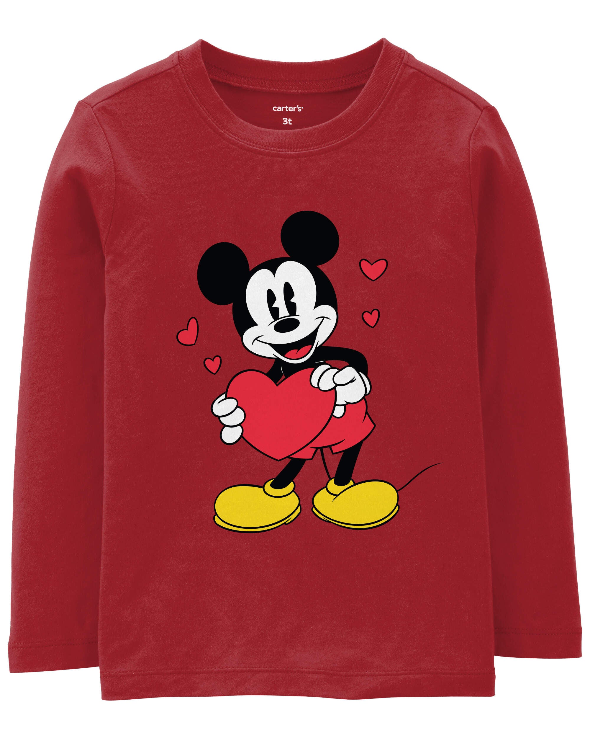 Red mickey mouse shirt cheap