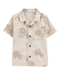 Toddler Short-Sleeve Tropical Button-Down Shirt
