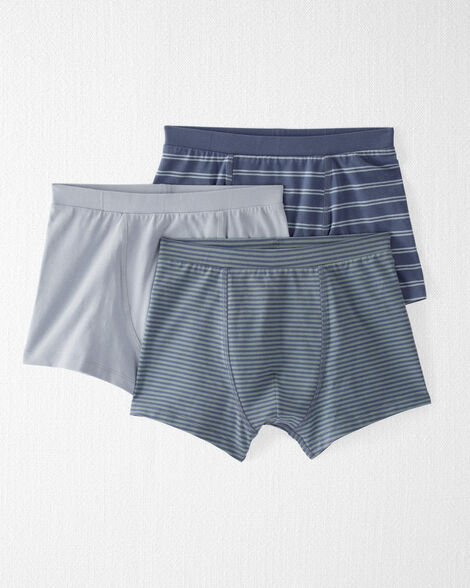 Boys 3-Pack Organic Cotton Boxer Shorts