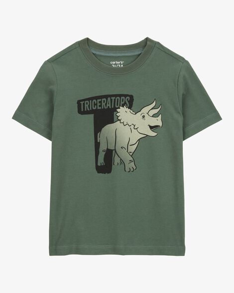  Product image 1 of Toddler Dinosaur Short-Sleeve Graphic Tee - Green