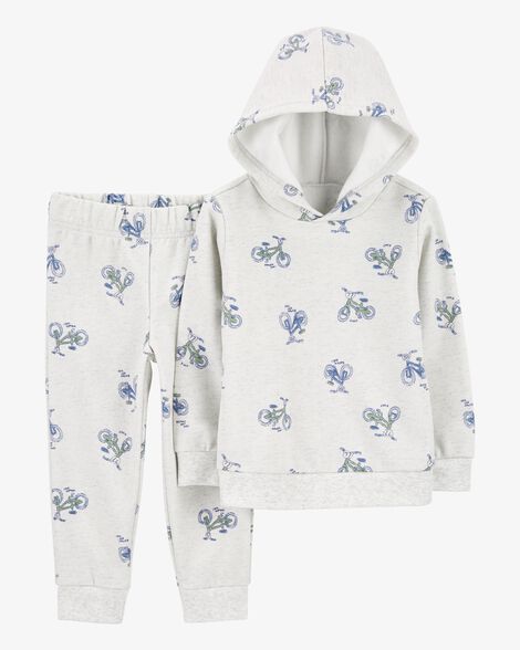 Product image 1 of Toddler 2-Piece Bicycle Fleece Pullover & Pull-On Pant Set