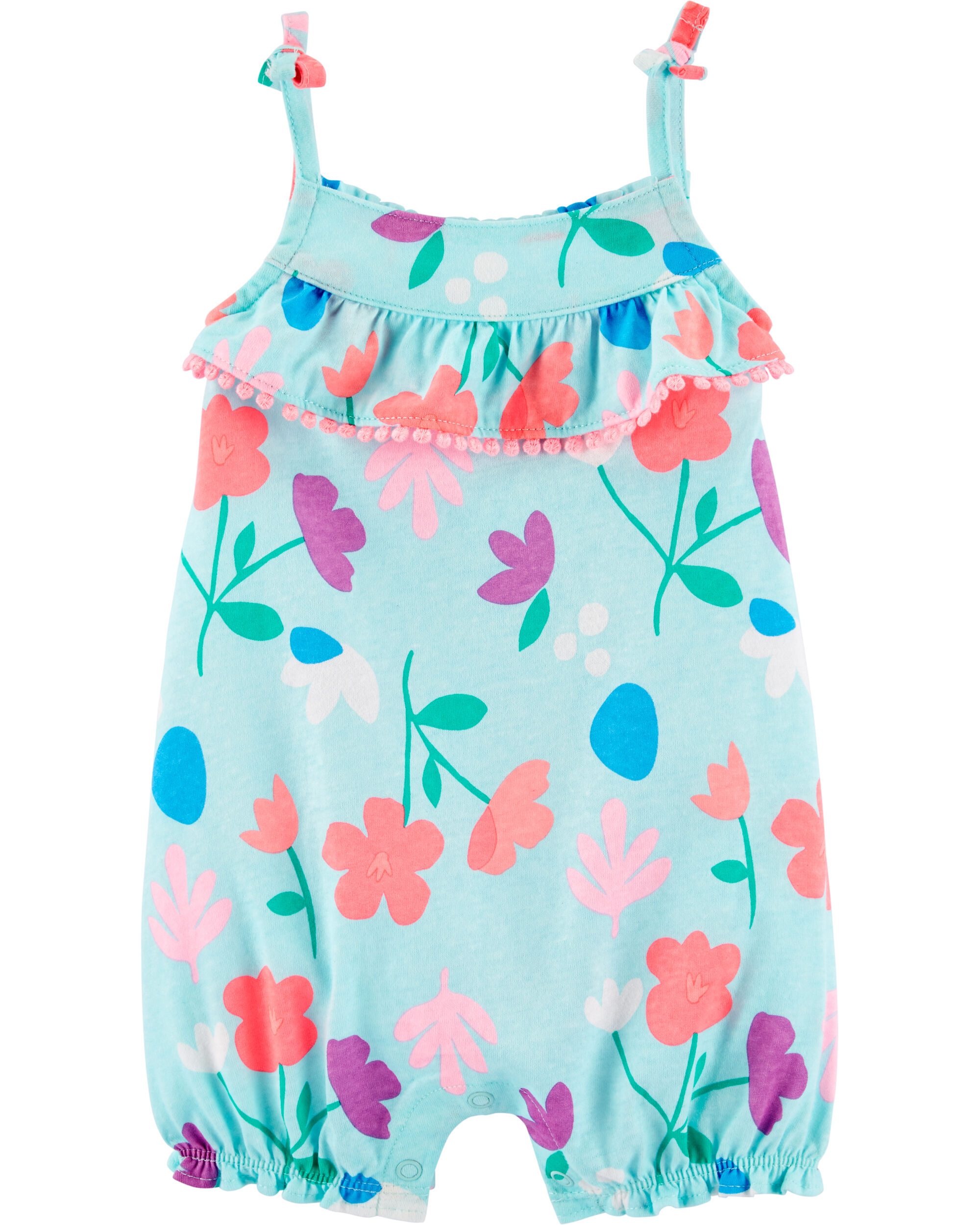 Carter/'s Baby Girls Floral Sleeveless Romper One Pc Infants New