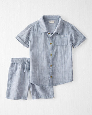Product image 1 of Kid 2-Piece Organic Cotton Striped Set