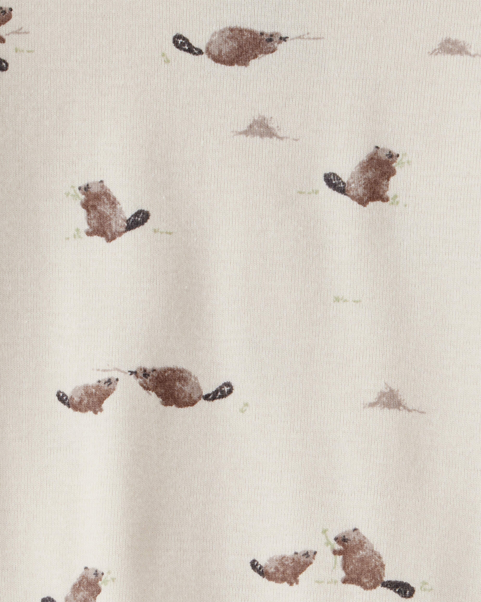 Baby Organic Cotton Pajamas Beaver Creek Print