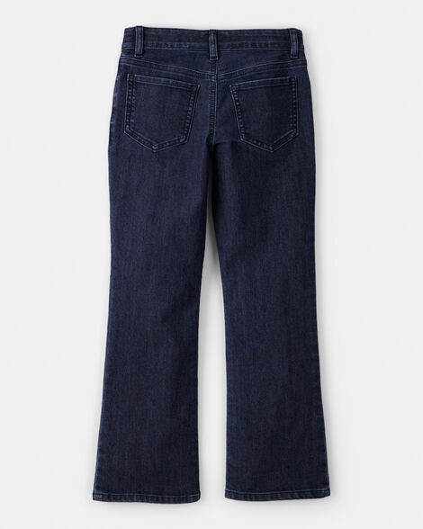 Product image 2 of Girls Denim Wide-Leg Jeans - Blue