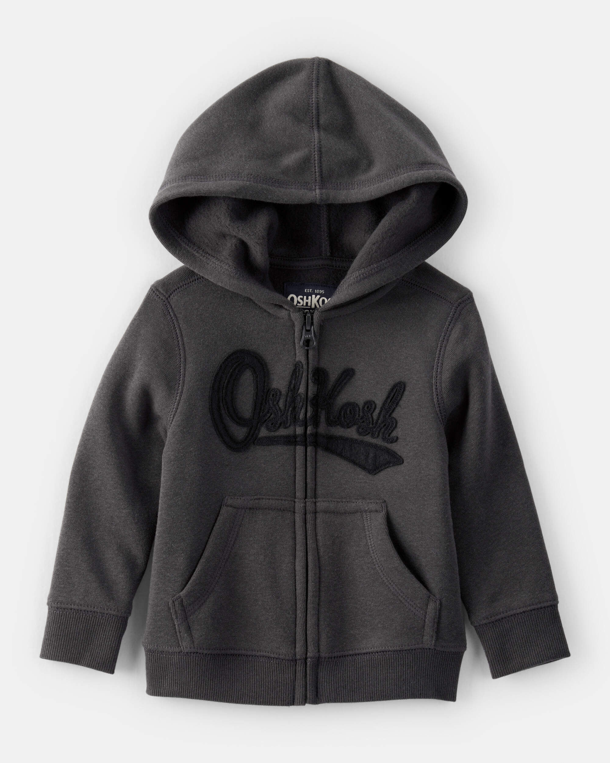 【2025正規激安】 Logo Fleece OshKosh Boy Baby Zip OshKosh - Black - Jacket ギター