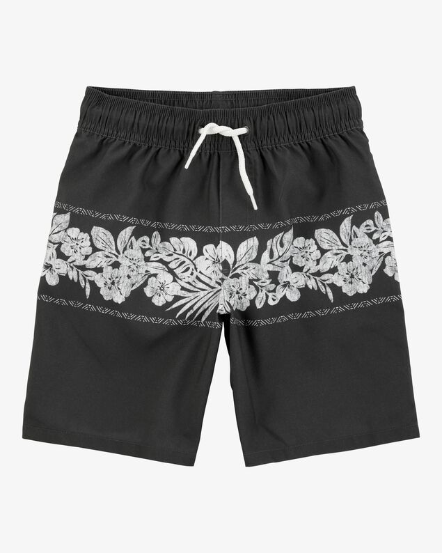 Product image 1 of Boys Tropical Swim Trunks-Black
