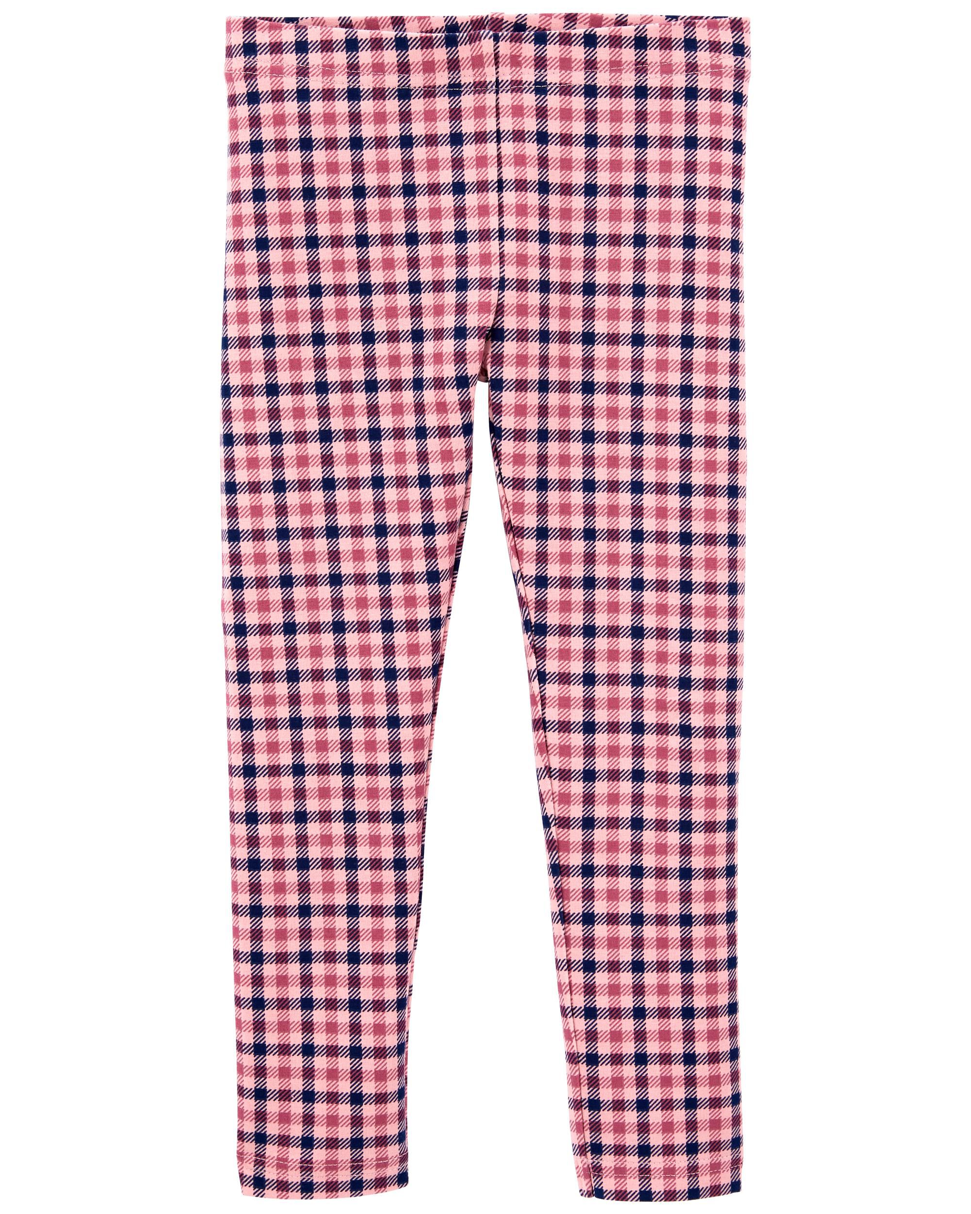 kids plaid leggings