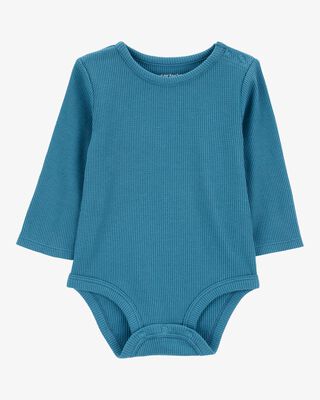 Product image 1 of Baby Waffle Knit Long-Sleeve Bodysuit