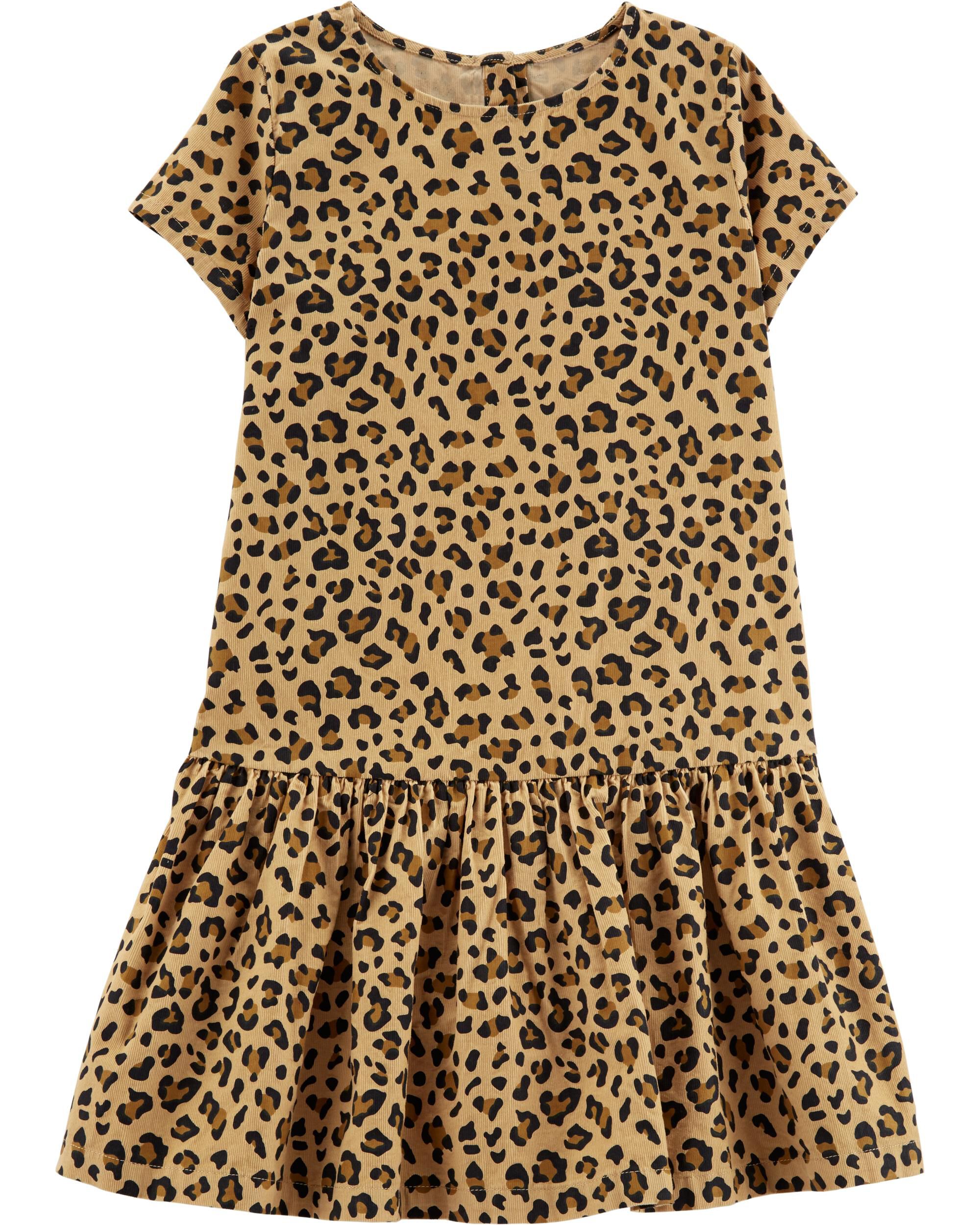 Leopard Print Corduroy Dress | carters.com