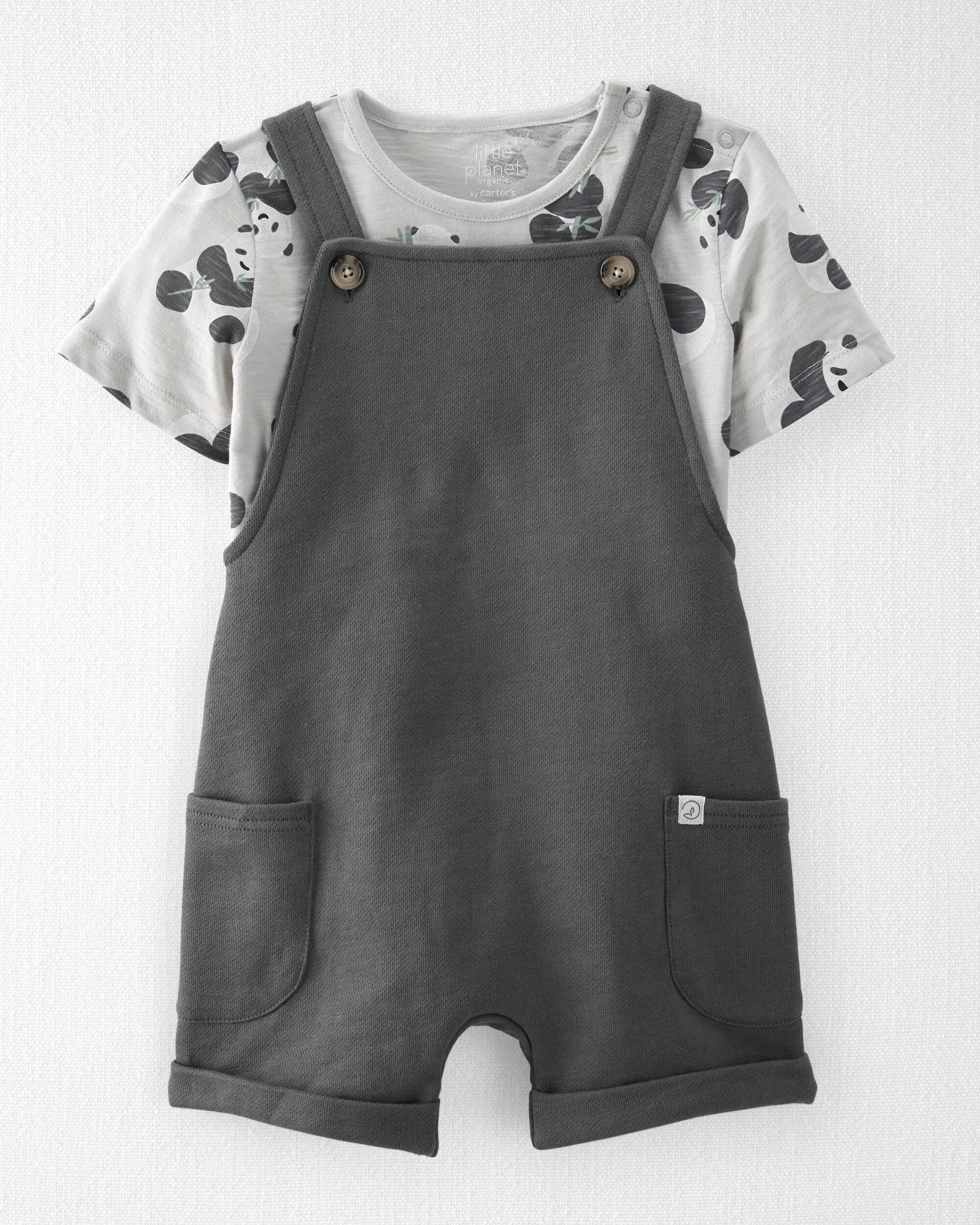 Toddler 2-Piece Organic Cotton Shortall Set - Carter's Toddler 2-Piece Organic Cotton Shortall Set - Carter's
