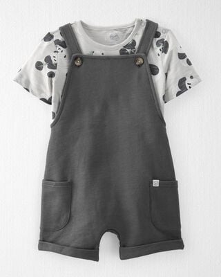 Product image 1 of Toddler 2-Piece Organic Cotton Shortall Set