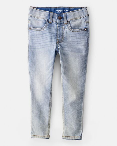 Toddler Sun Faded Light Wash Skinny-Leg Jeans